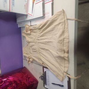 Cream‎ maternity Shirt with Lace Detail